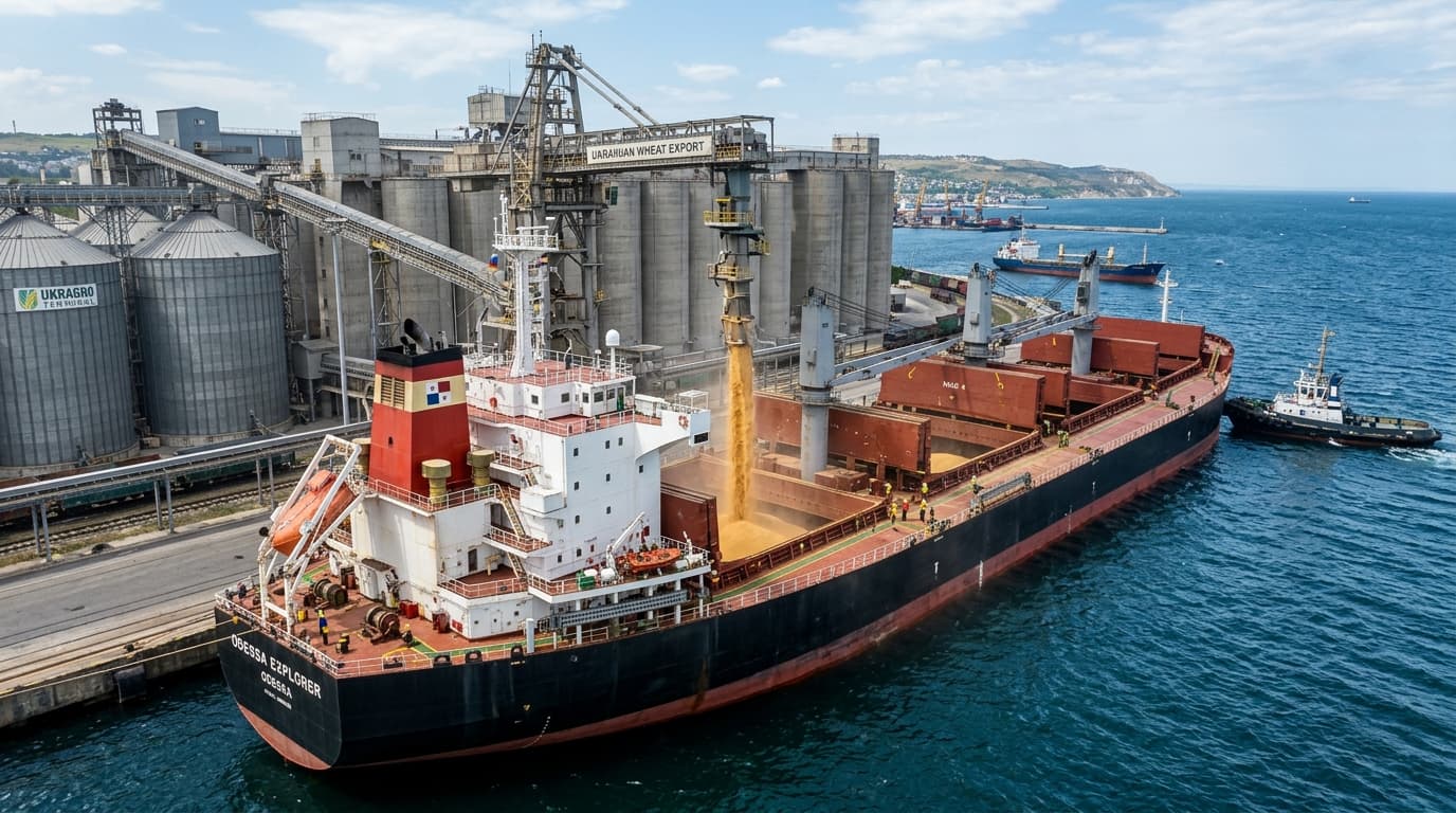 Grain bulk carrier vessel